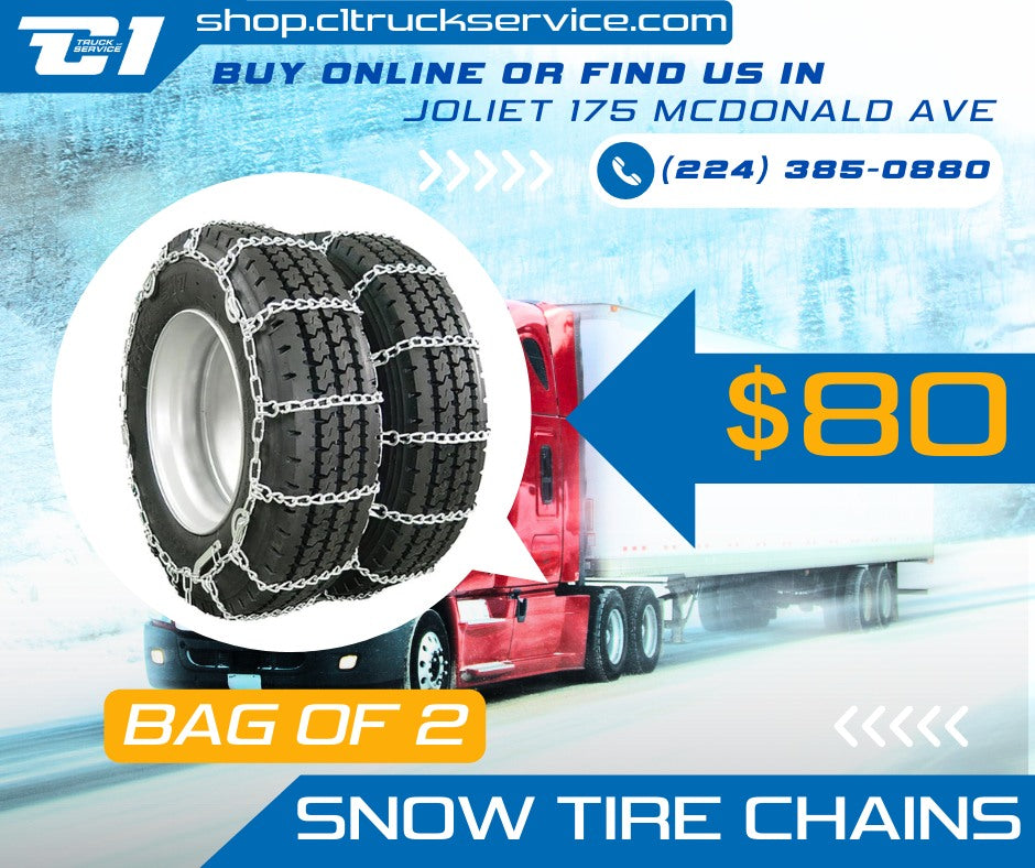 SNOW TIRE CHAINS - Bag of 2